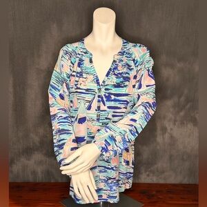 Lilly Pulitzer “Elsa” silk Blouse XL
